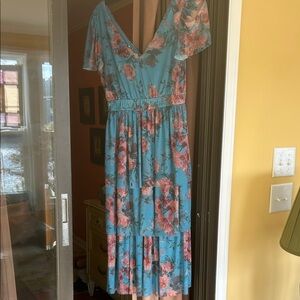 Floral Blue Dress